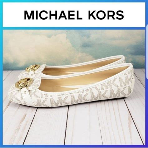 michael kors hayley vanilla|Michael Kors vanilla flats 8m.